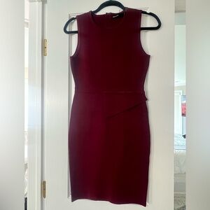 Karen Millen Rich Burgundy Mini Dress